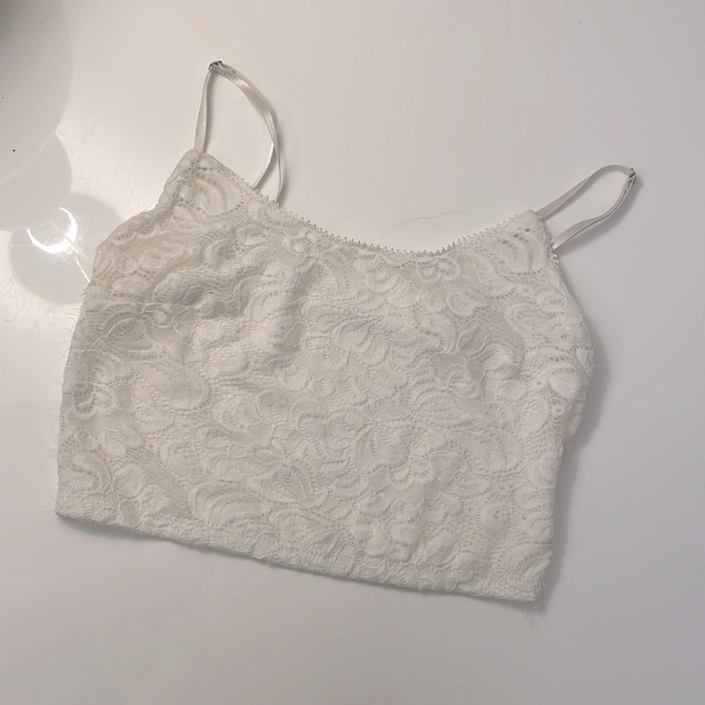 Lace ivory crop top size Xs/S